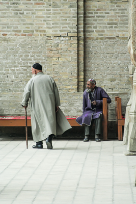 Old man going to the mosque in Bukhara (2006)